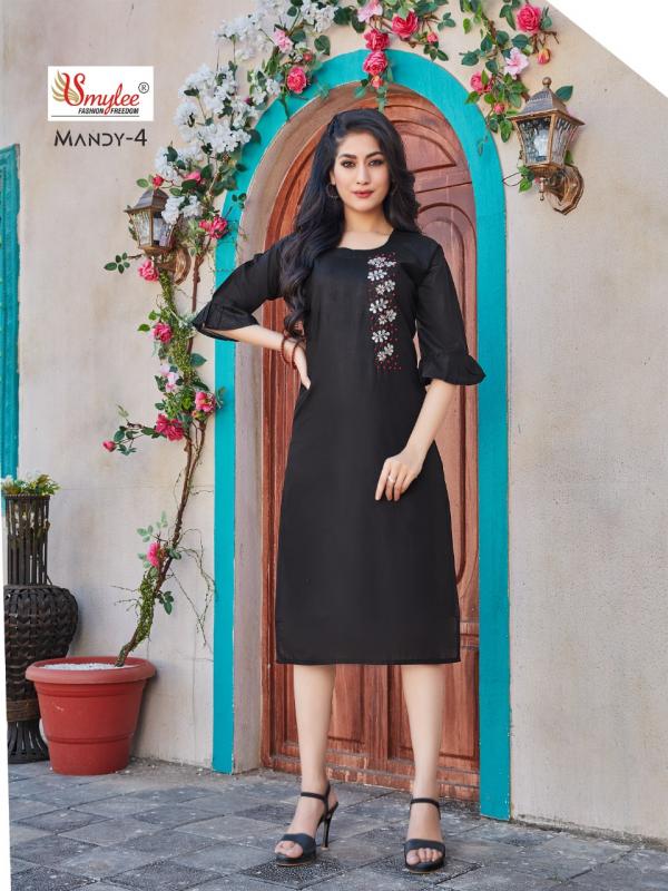 Smylee Mandy 4 Designer Silk Festive Wear Kurti 